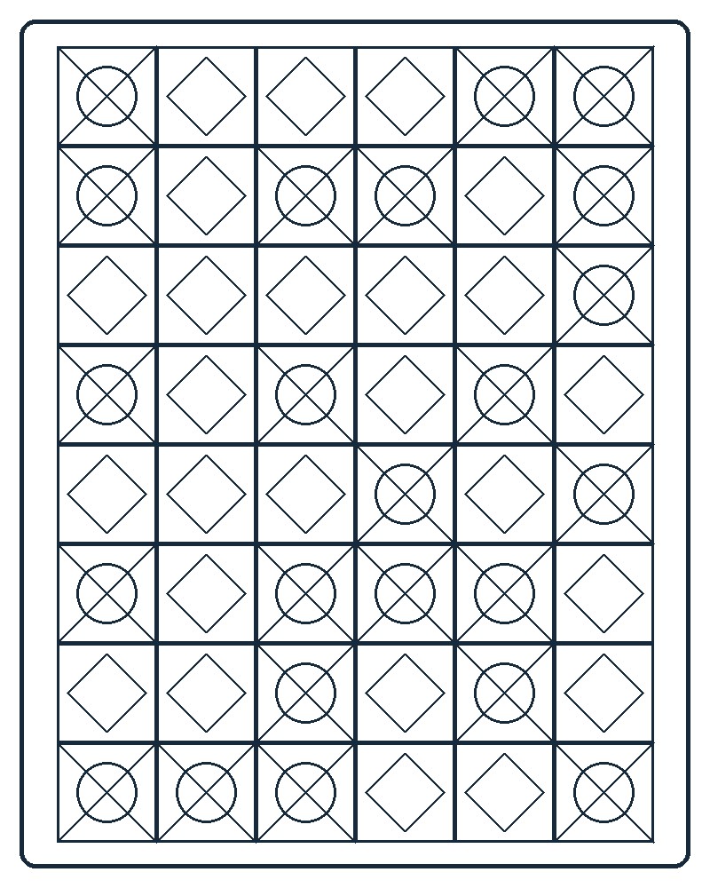 Patchwork Quilt Coloring Page 45 line-art preview