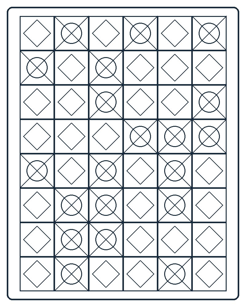 Patchwork Quilt Coloring Page 52 line-art preview
