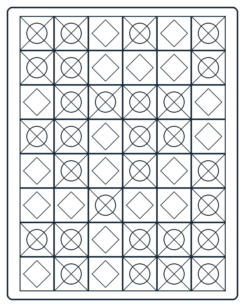 Patchwork Quilt Coloring Page 73 line-art preview