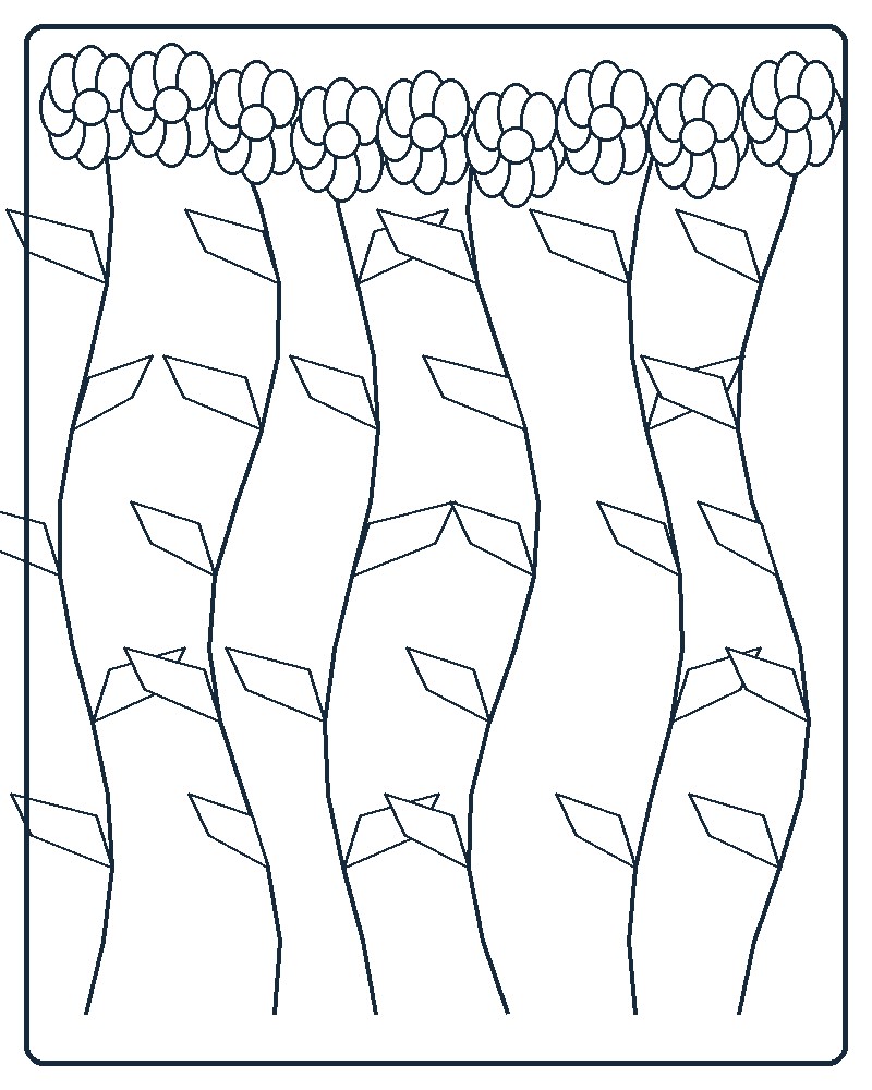 Botanical Garden Coloring Page 89 line-art preview