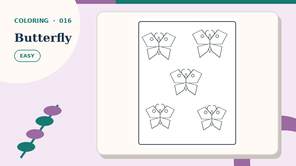 Actual butterfly Coloring Pages activity preview from this puzzle page
