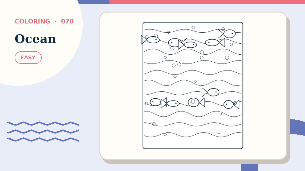 Actual ocean Coloring Pages activity preview from this puzzle page