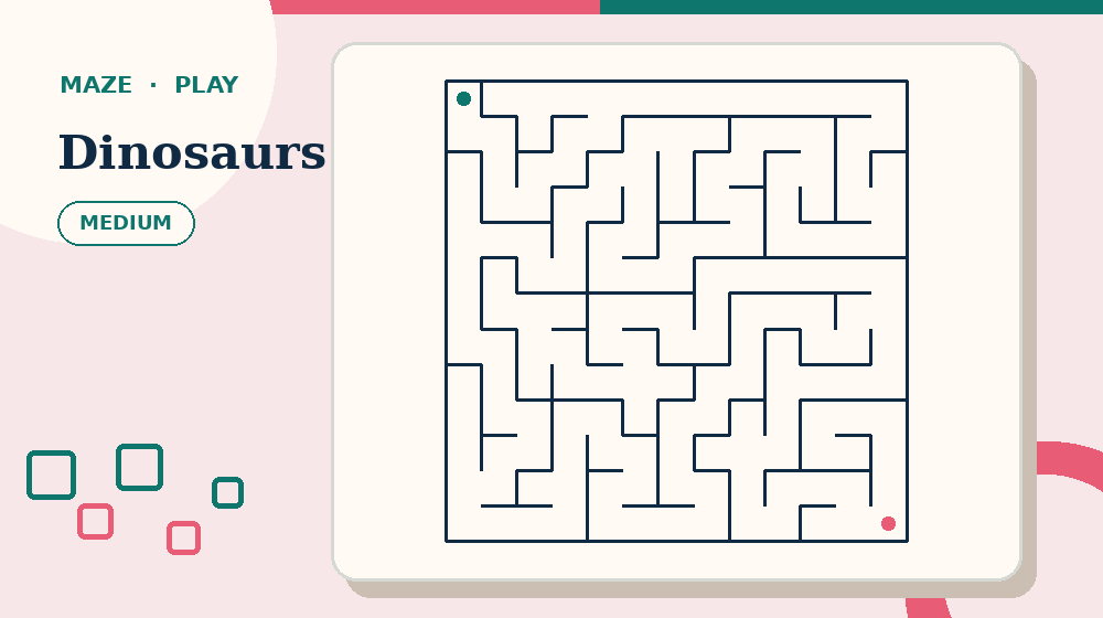 Actual dinosaurs Mazes activity preview from this puzzle page