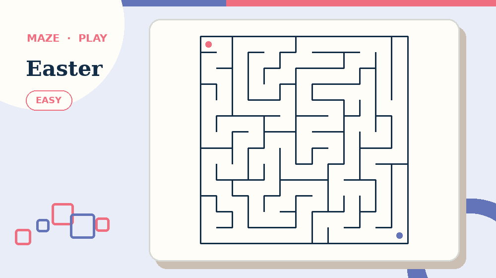 Actual Easter Mazes activity preview from this puzzle page