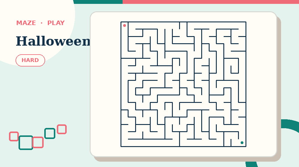 Actual halloween Mazes activity preview from this puzzle page