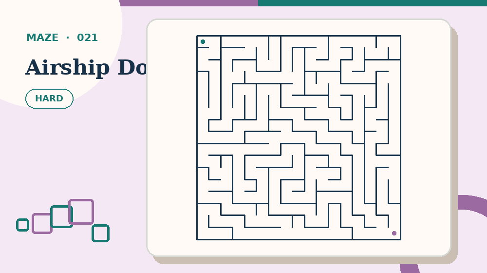 Actual airship dock Mazes activity preview from this puzzle page