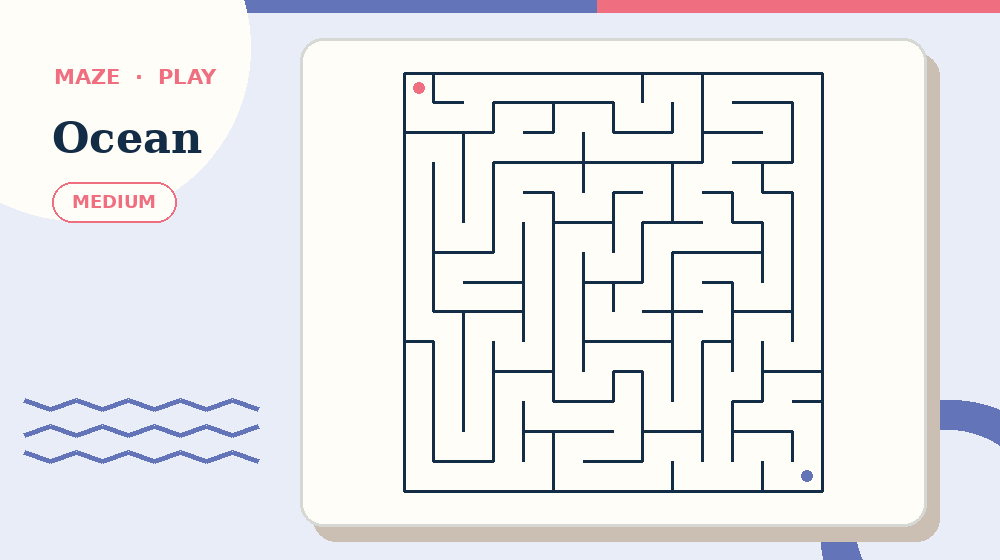 Actual ocean Mazes activity preview from this puzzle page