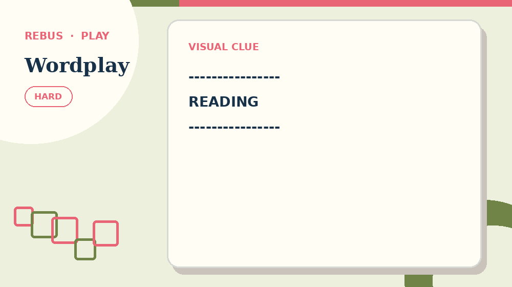 Actual wordplay Rebus activity preview from this puzzle page