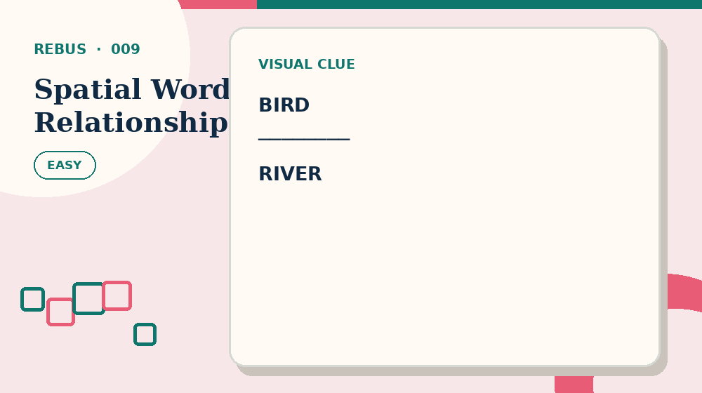 Actual spatial word relationships Rebus activity preview from this puzzle page