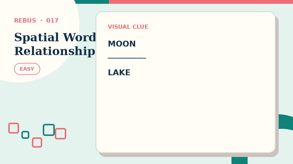 Actual spatial word relationships Rebus activity preview from this puzzle page