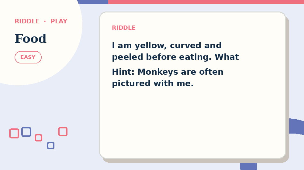 Actual food Riddles activity preview from this puzzle page