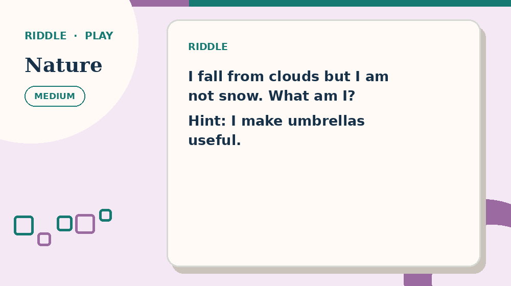 Actual nature Riddles activity preview from this puzzle page