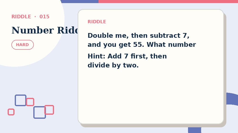 Actual number riddles Riddles activity preview from this puzzle page