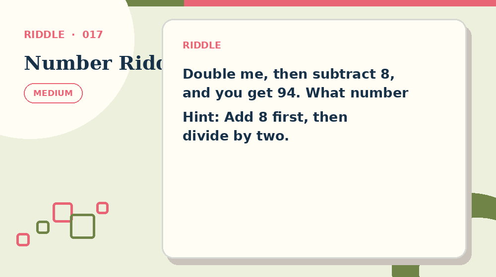 Actual number riddles Riddles activity preview from this puzzle page
