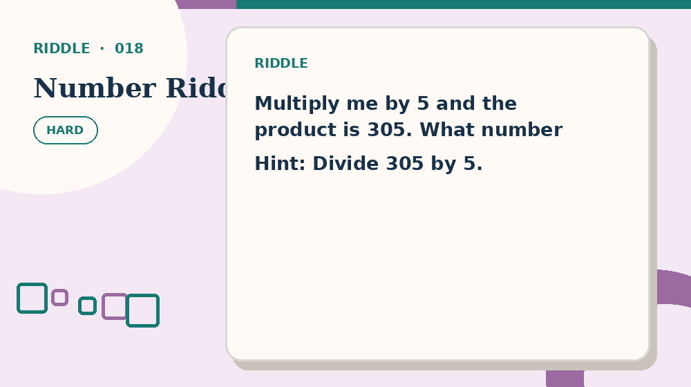 Actual number riddles Riddles activity preview from this puzzle page