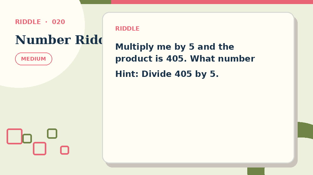 Actual number riddles Riddles activity preview from this puzzle page