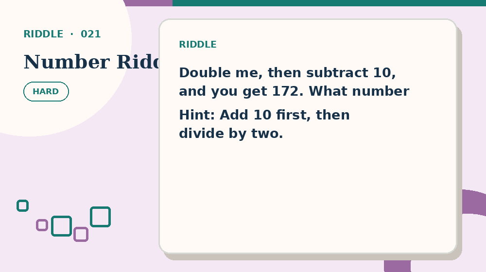 Actual number riddles Riddles activity preview from this puzzle page