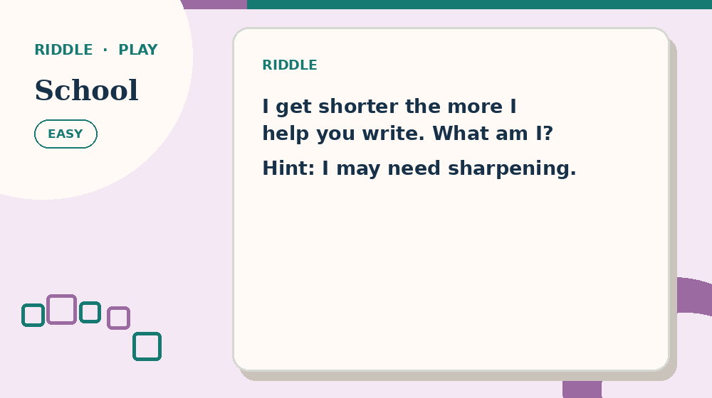 Actual school Riddles activity preview from this puzzle page