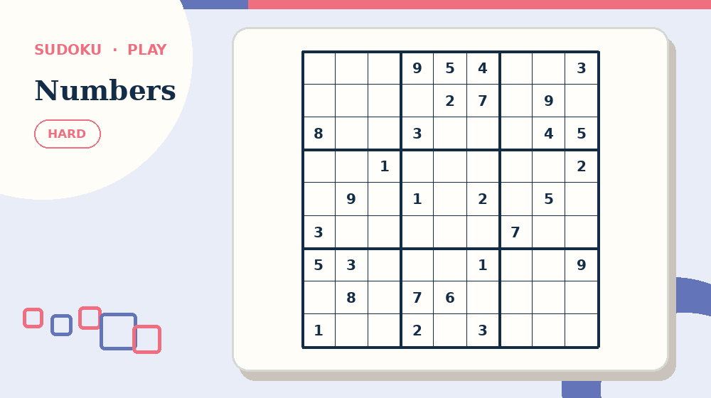 Actual numbers Sudoku activity preview from this puzzle page