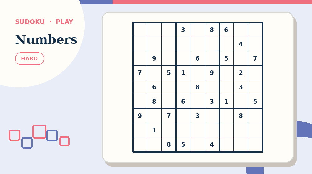 Actual numbers Sudoku activity preview from this puzzle page