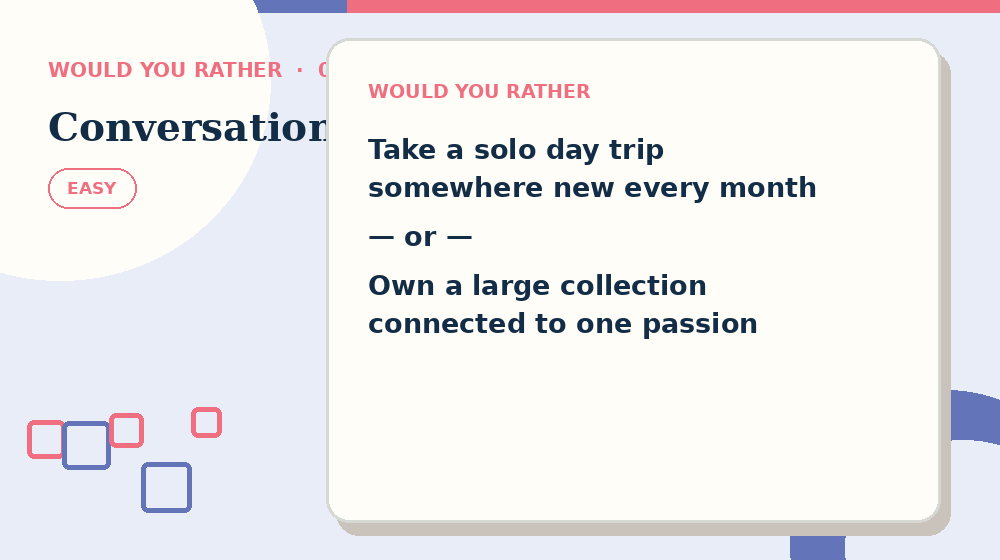 Actual conversation Would You Rather activity preview from this puzzle page