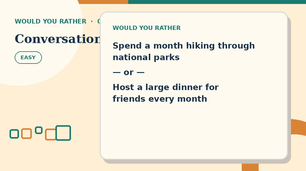 Actual conversation Would You Rather activity preview from this puzzle page